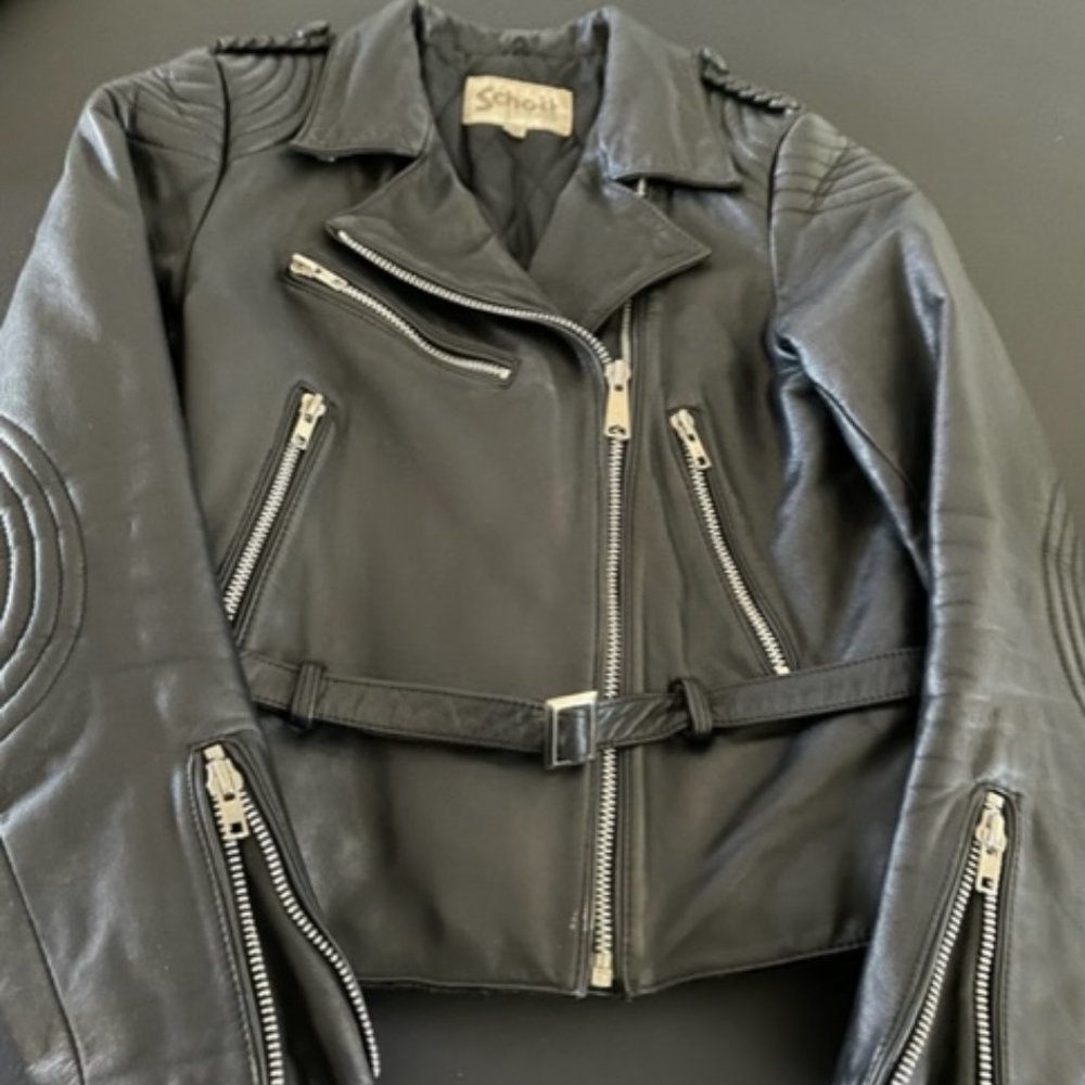 Vintage Schott Leather Biker Moto Jacket